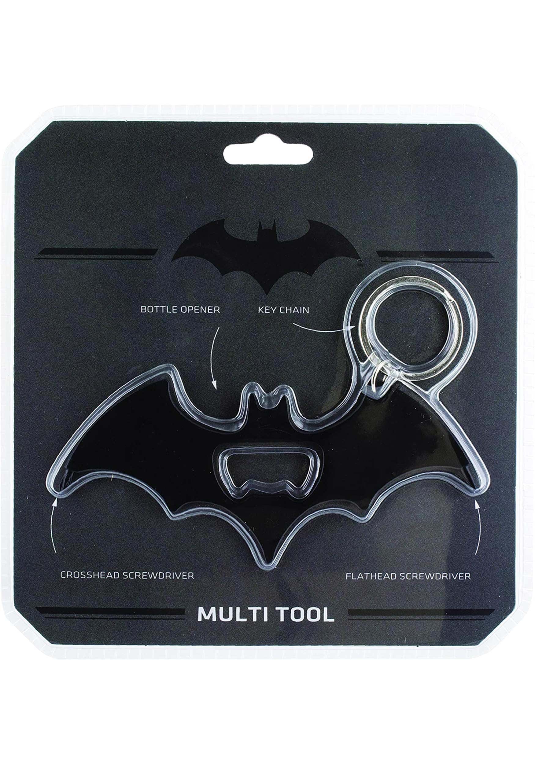 DC Comics Batman Multi Tool Black Bottle Opener , Batman Accessories