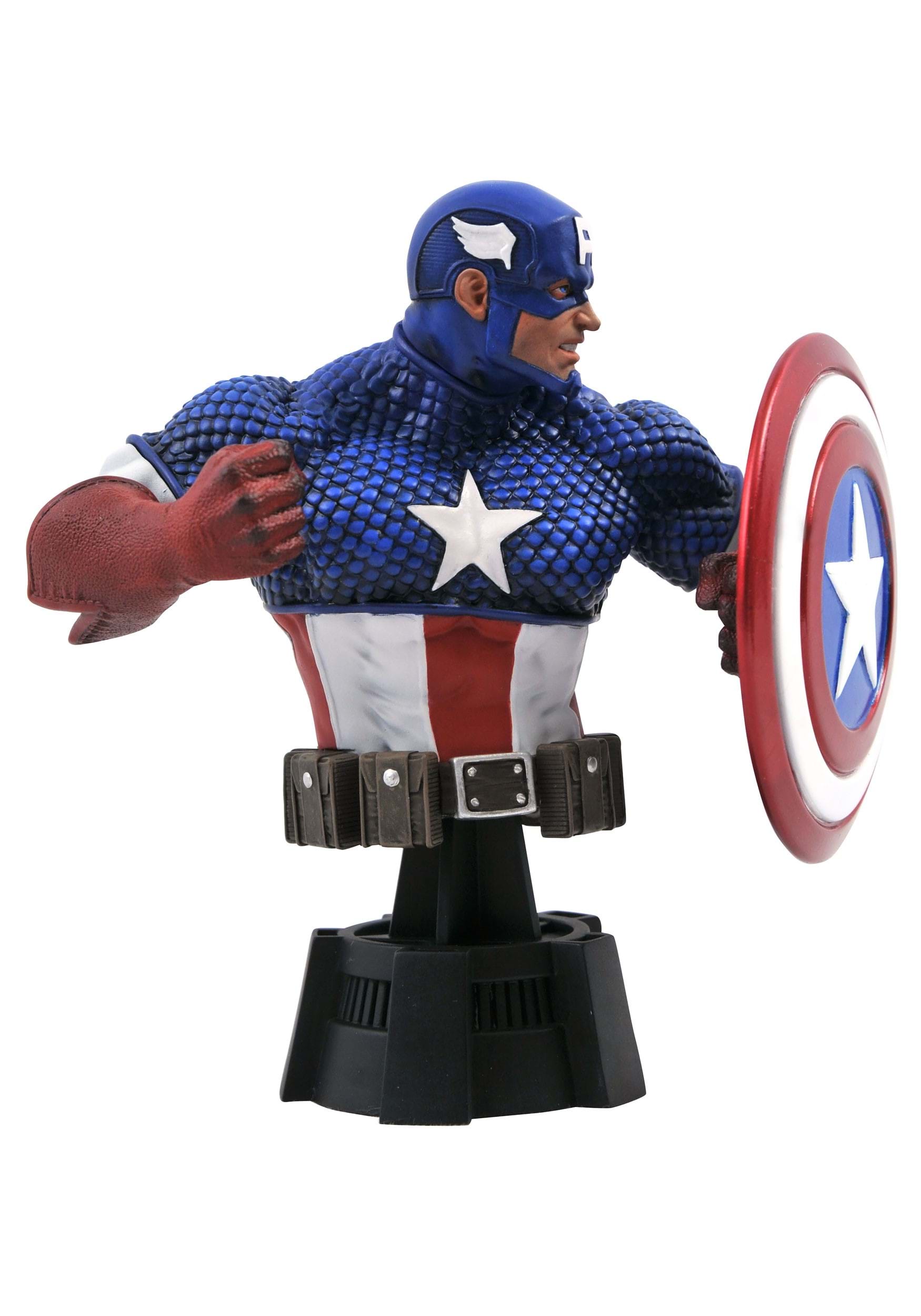 Diamond Select Marvel Comic Captain America Bust Figure