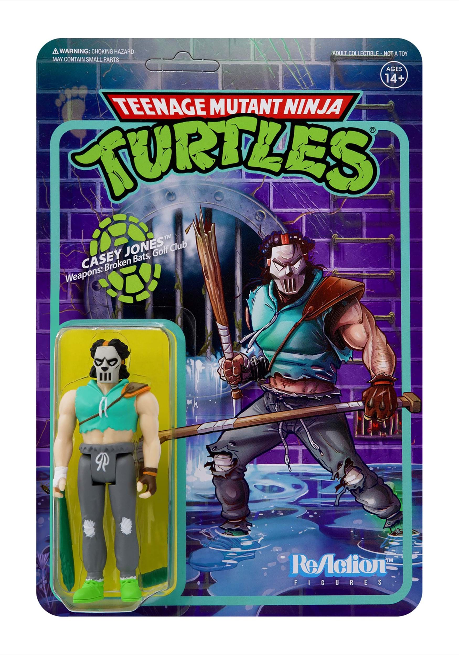 Casey Jones ReAction Figures From Teenage Mutant Ninja Turtles