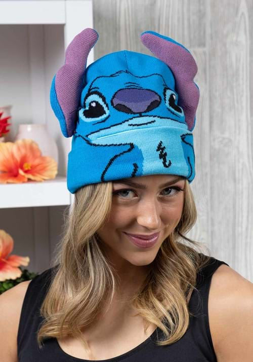 STITCH BIG FACE ROLL DOWN BEANIE