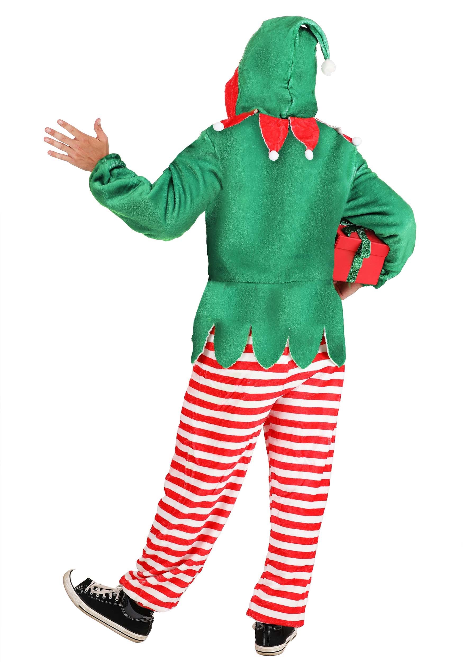 Elf Adult Jumpsuit Fancy Dress Costume