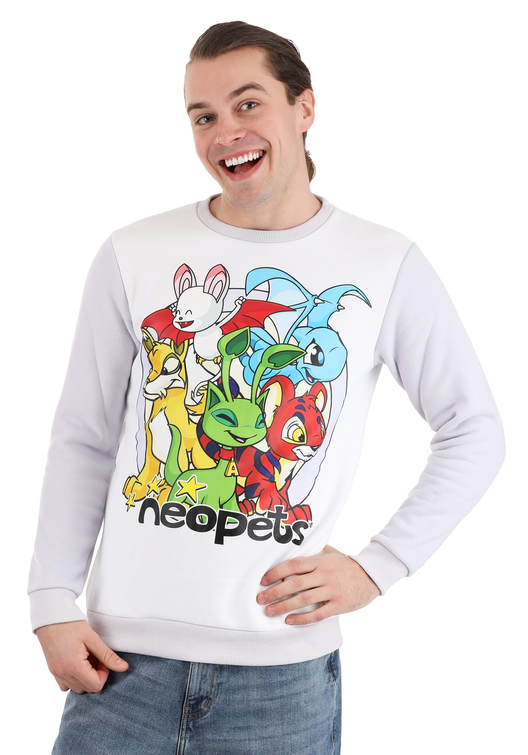 Classic Adult Neopets Cakeworthy Crewneck Sweater , Video Game Apparel