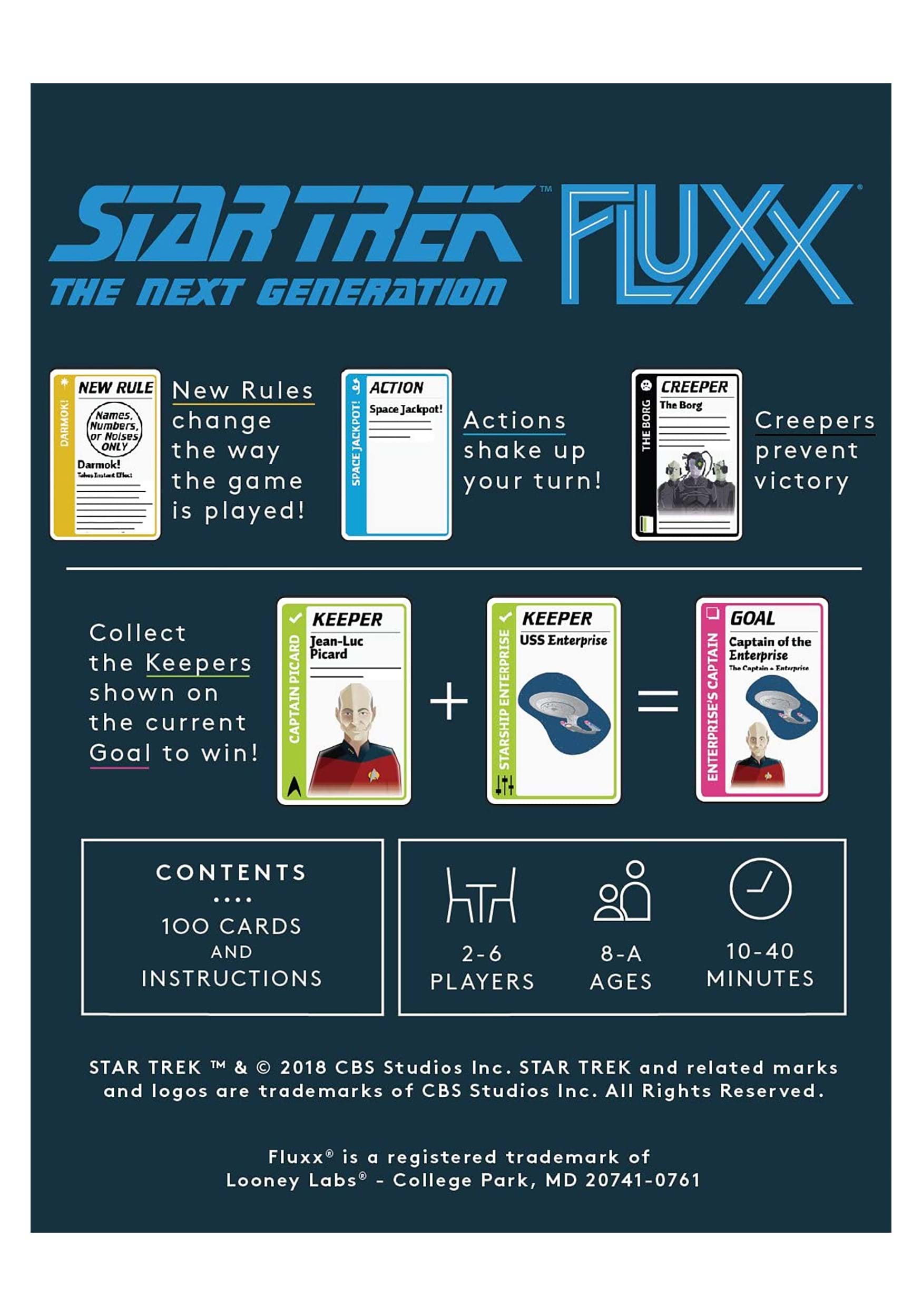 star trek fluxx card game