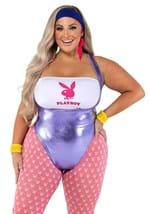 Plus Size Women's Playboy 80s Workout Costume