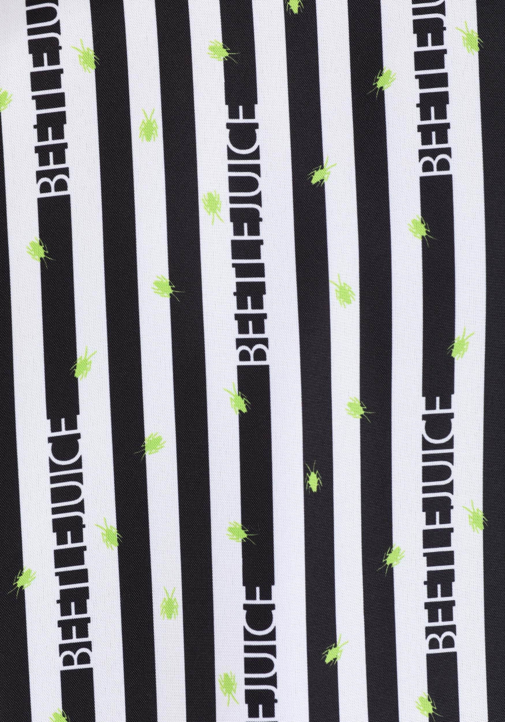 Adult Striped Logo Beetlejuice Shirt , Adult Beetlejuice Apparel