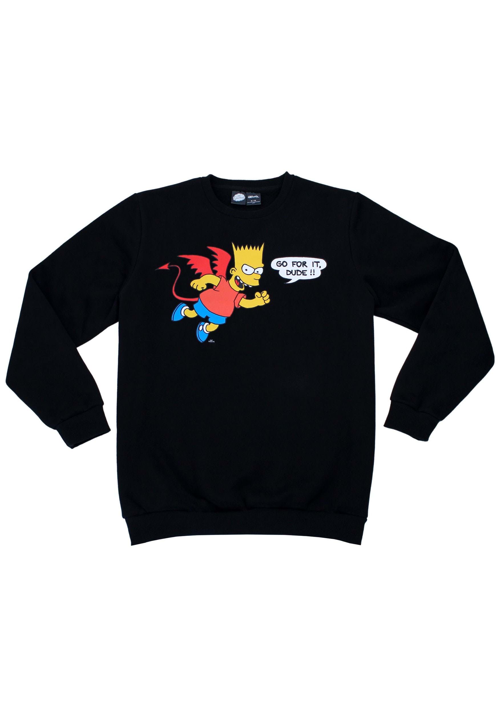 Cakeworthy Bart Simpson Devil Unisex Crewneck Sweater