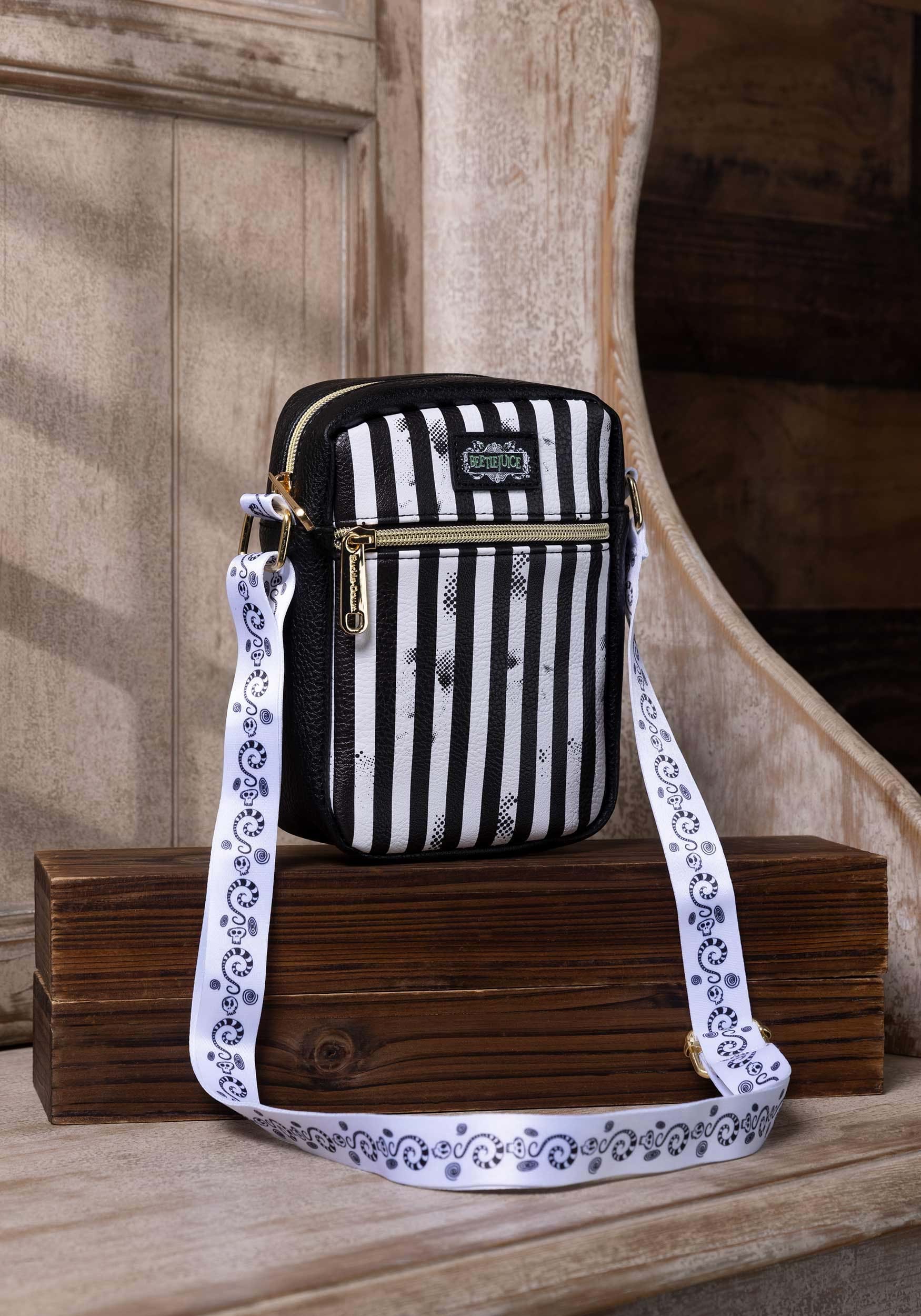 Crossbody Beetlejuice Bag | Adult | Womens | Green/Black/White | One-Size | Buckle-Down