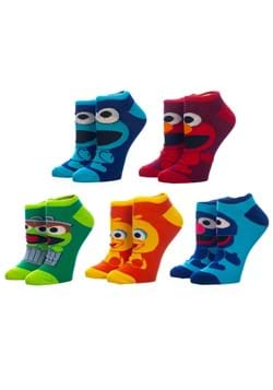 Sesame Street Chibi Character 5 Pair Pack Ankle Socks