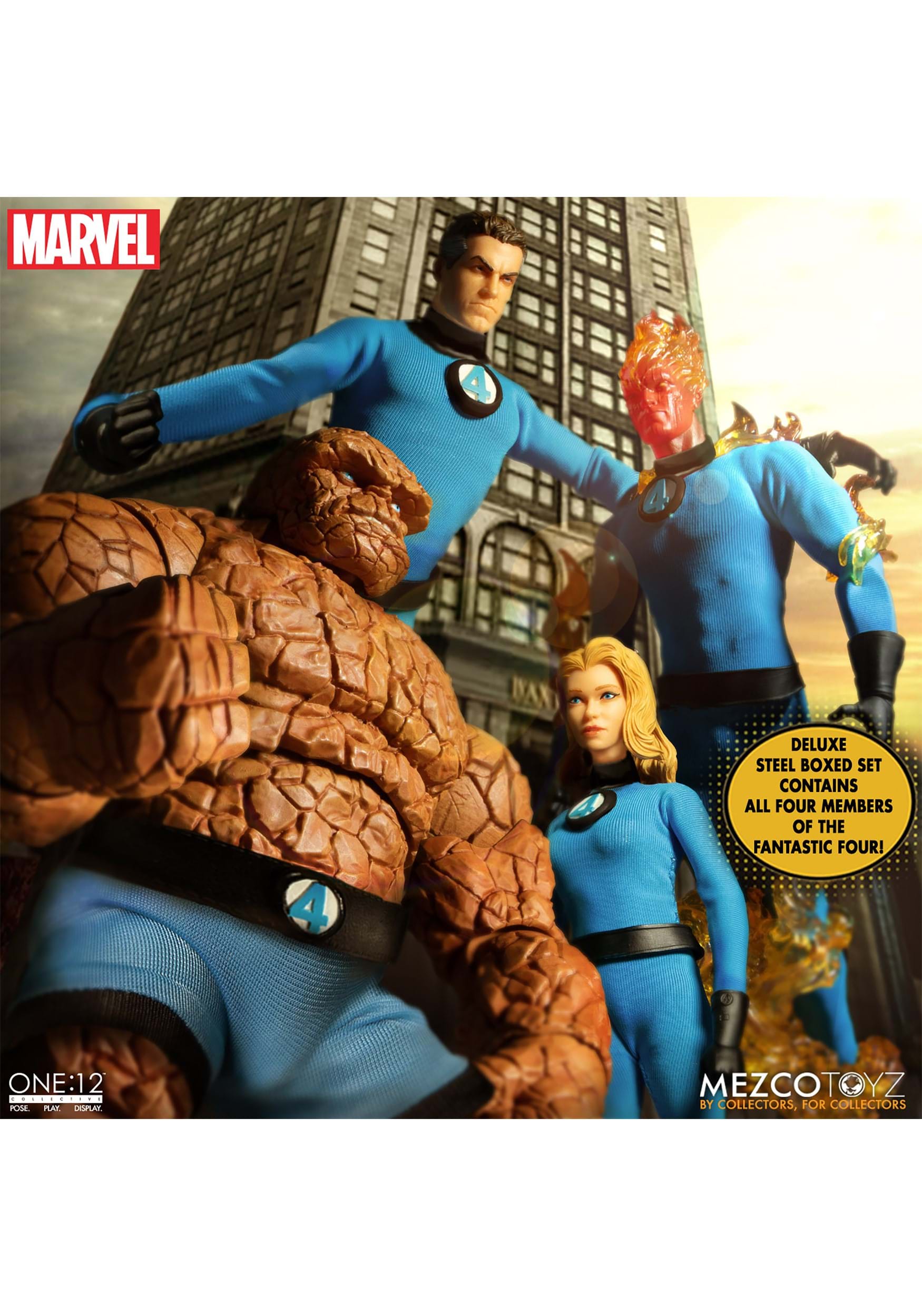 One:12 Collective Deluxe Steel Boxed Set Of The Fantastic Four