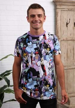 Disney Villains All Over Print Adult T-Shirt-1