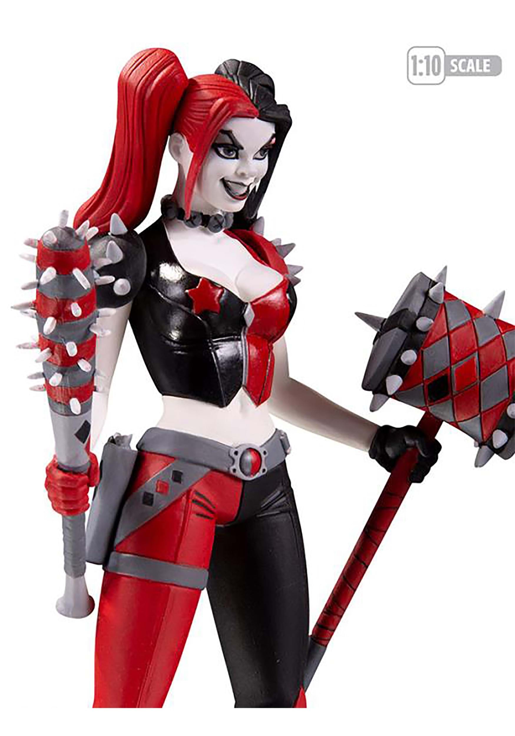 McFarlane Statue Harley Quinn Red White And Black