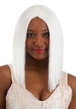 Bright White Long Bob Womens Wig