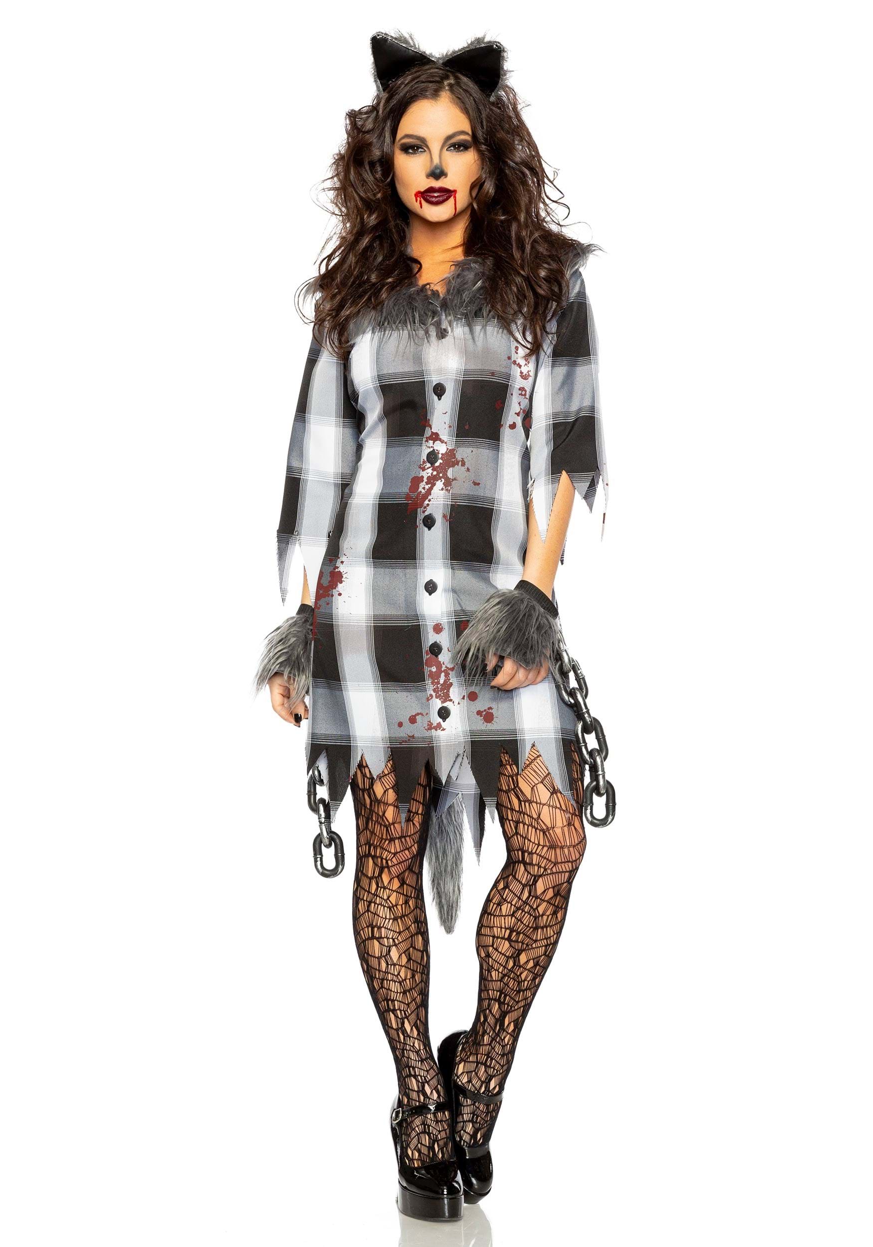 Women's Vicious Werewolf Fancy Dress Costume Dress