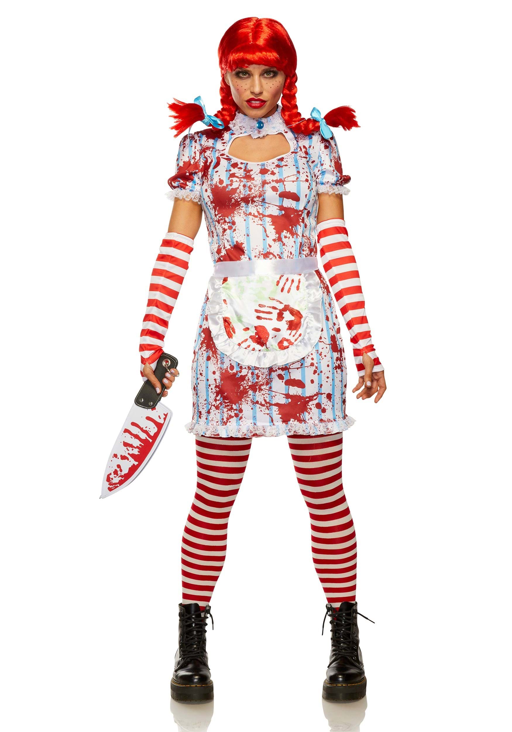 Evil Fast Food Girl Women's Fancy Dress Costume