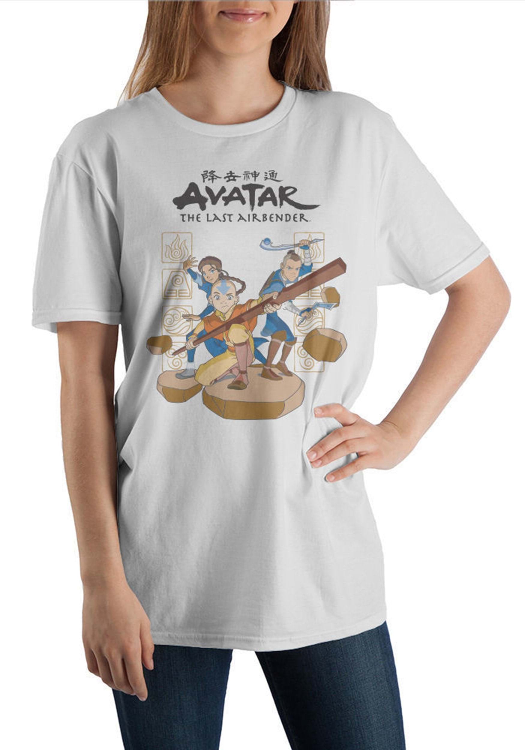 Avatar The Last Airbender White T-Shirt , Adult Apparel For Men And Women