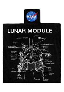 NASA LUNAR MODULE DIGITAL FLEECE POCKET THROW