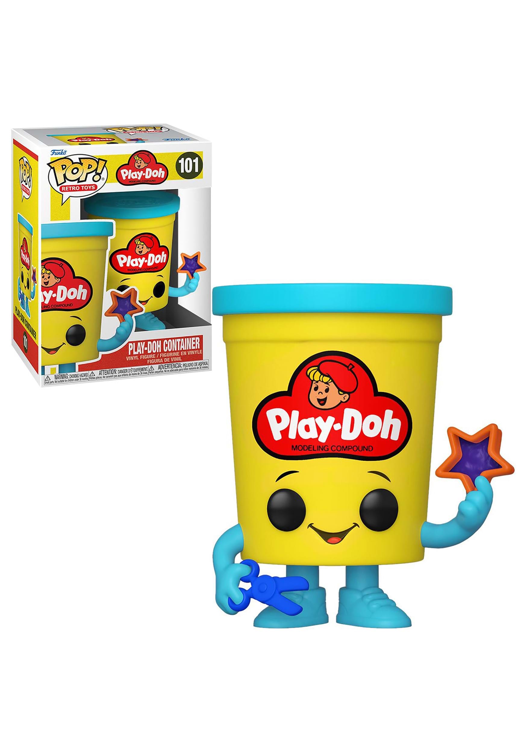 Photos - Fancy Dress Hasbro Funko POP Vinyl: Play-Doh- Play-Doh Container Figure Red/Blue&# 
