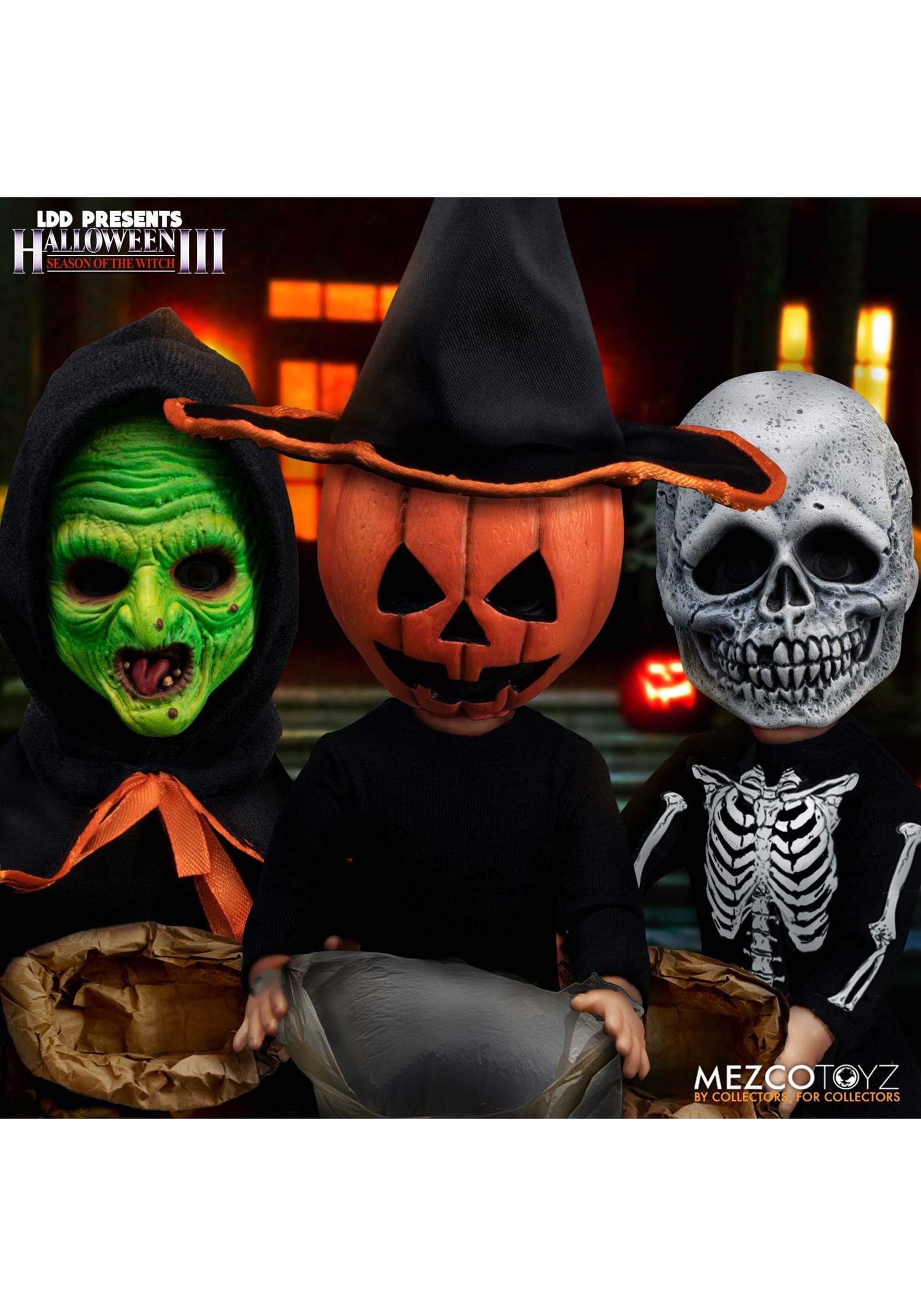Halloween III Living Dead Dolls Pack Of 3 Trick-or-Treaters Boxed Vinyl Figures