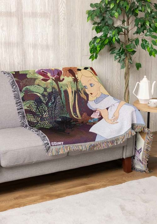 Alice in the Garden Tapestry Throw