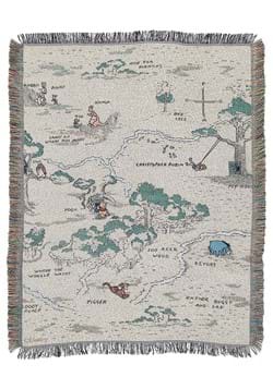 Pooh Hundred Acre Woods Tapestry Throw