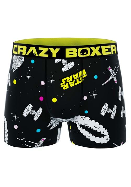 Men's Crazy Boxer Star Wars Spaceships Boxer Briefs