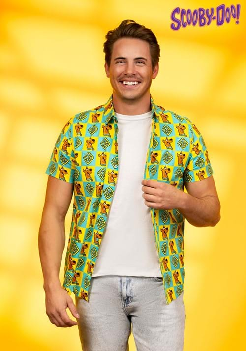 Adult Scooby Doo Collar Shirt