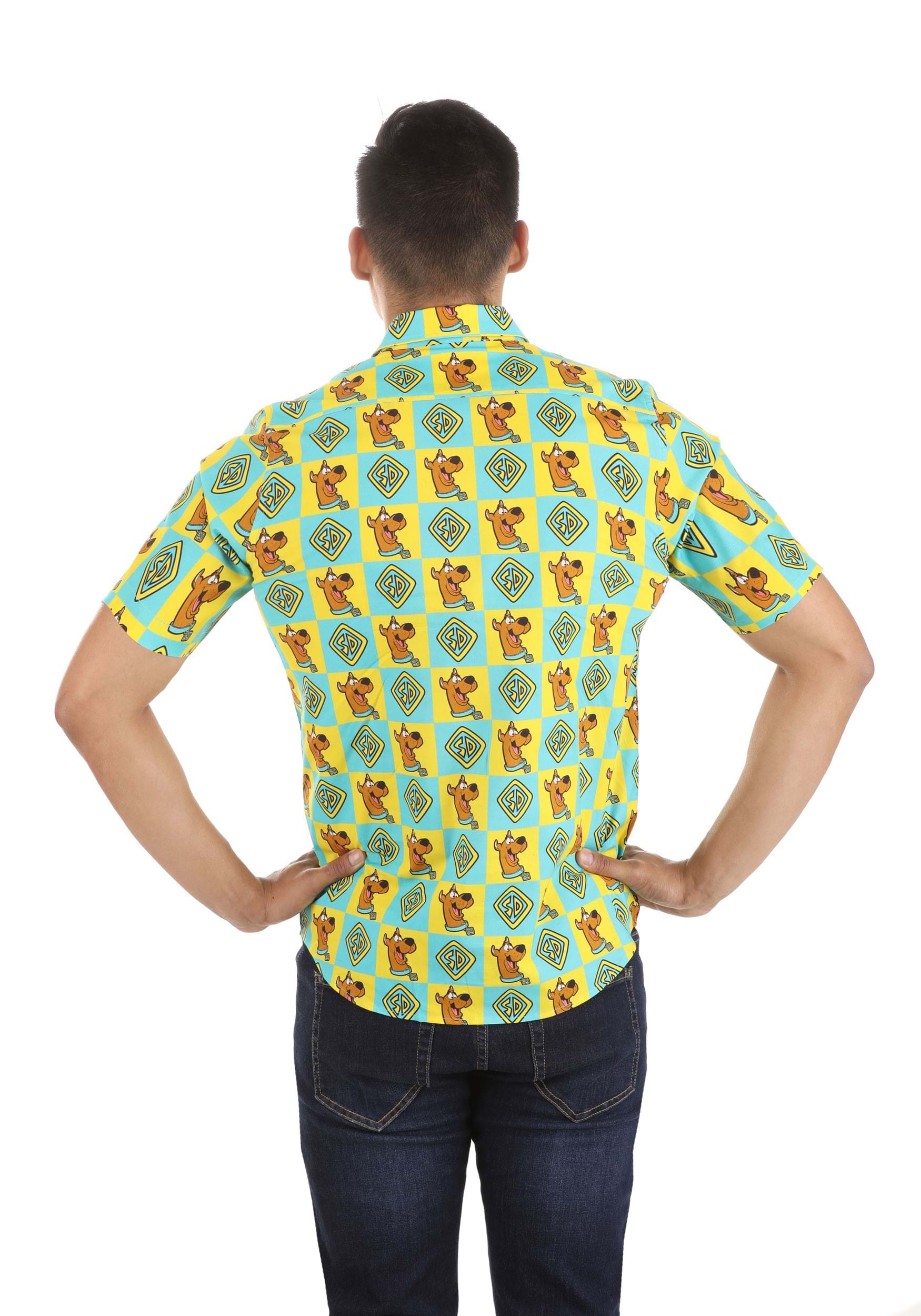 Scooby Doo Collar Shirt For Men , Scooby Doo Apparel