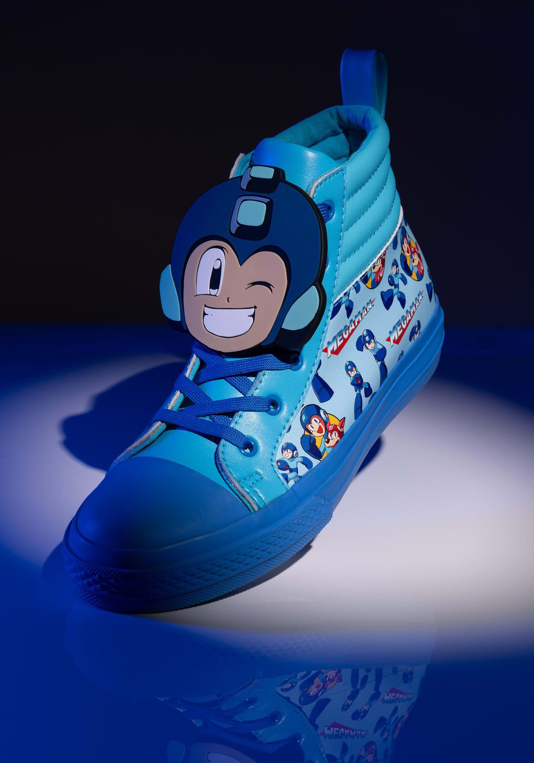 Adult Mega Man High Top Sneaker , Mega Man Apparel