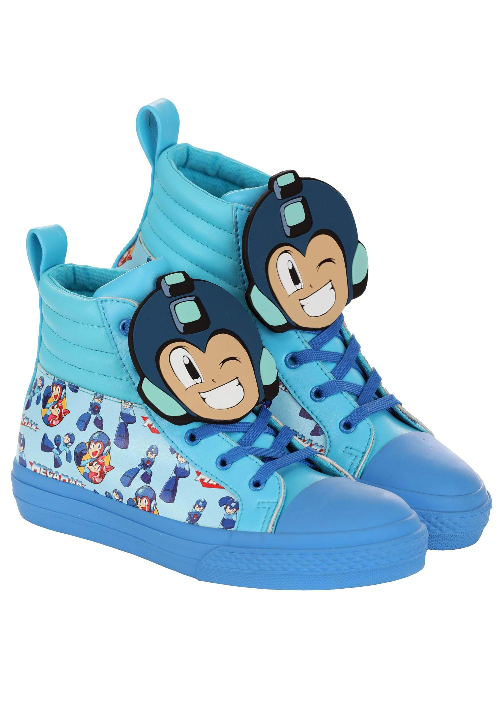Adult Mega Man High Top Sneaker , Mega Man Apparel