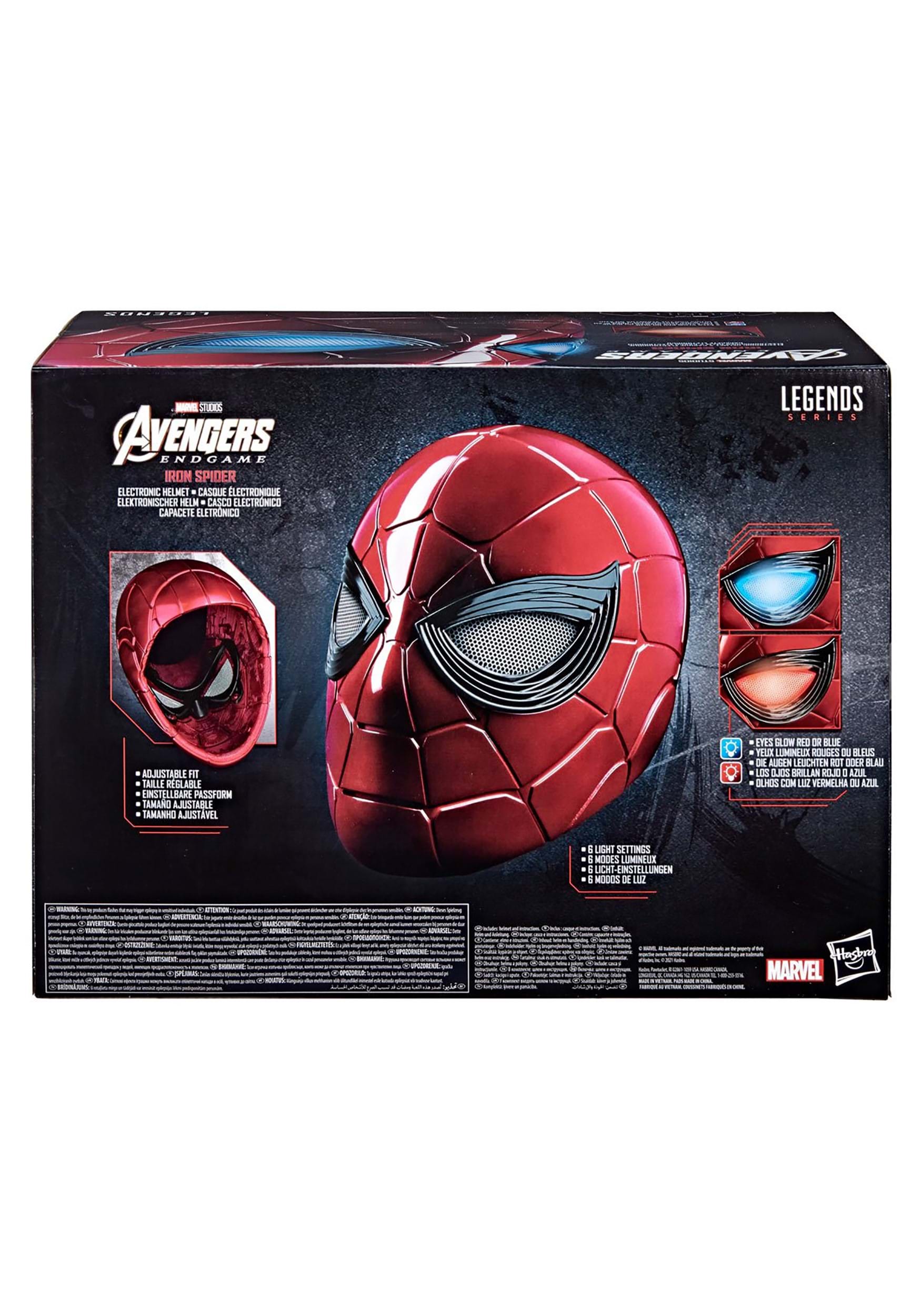 Marvel Legends Series Spider Man Iron Spider Electronic Helmet