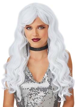 Long White Wavy Womens Wig