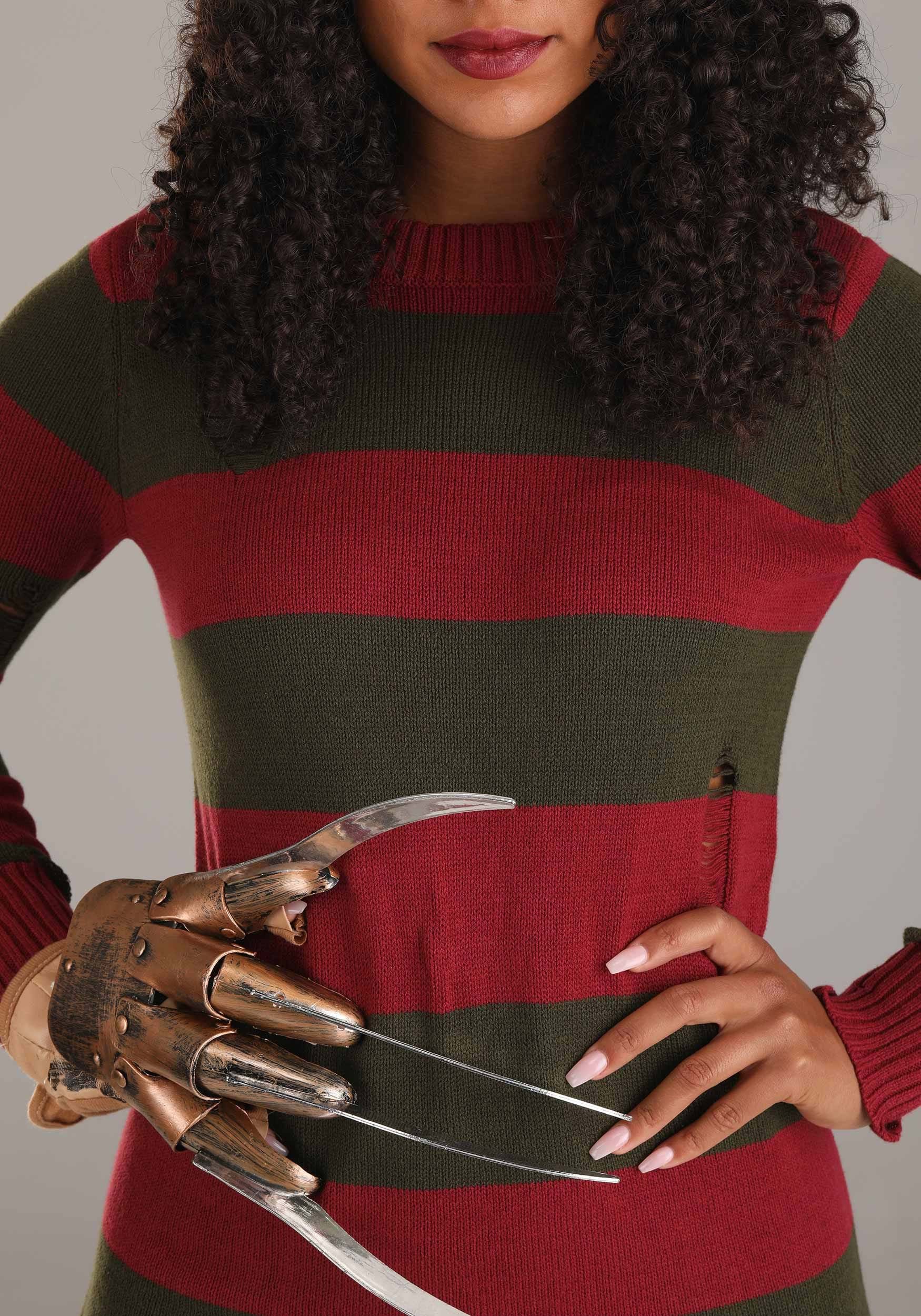 Freddy Krueger Plus Size Fancy Dress Costume Dress For Adults , Horror Movie Fancy Dress Costumes