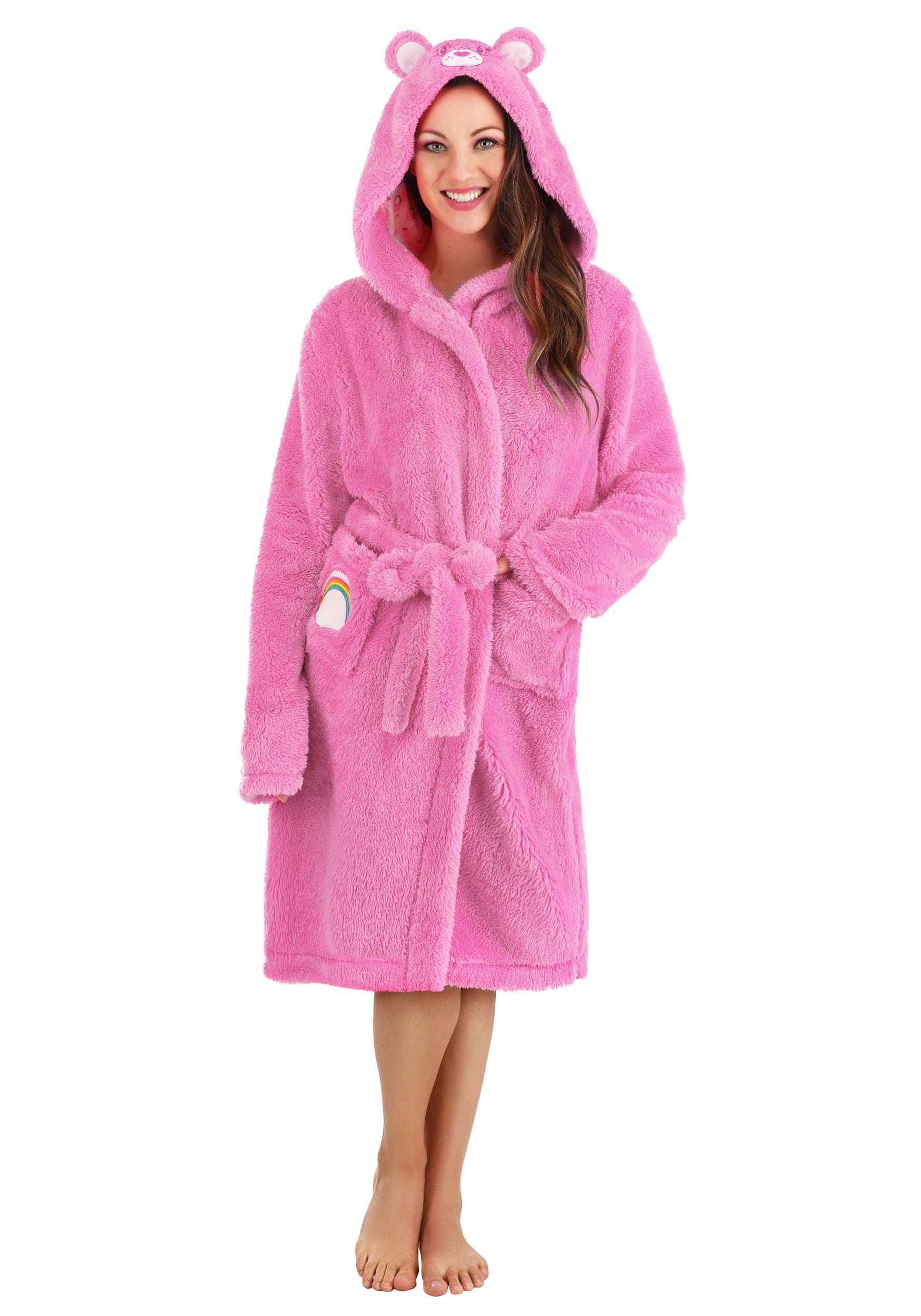 Cheer Bear Adult Hooded Robe , Care Bear Apparel