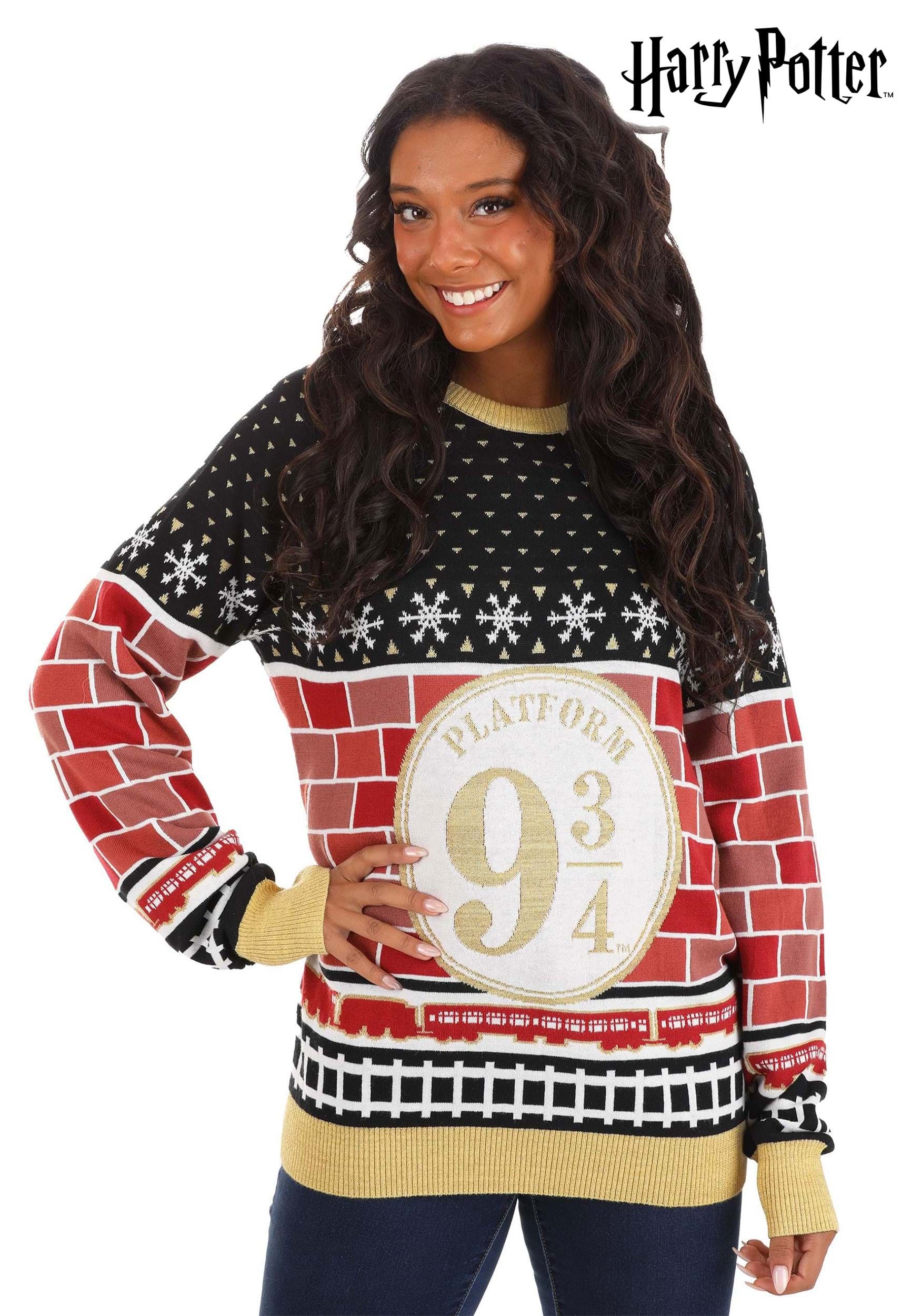 Platform 9 3/4 Harry Potter Christmas Sweater For Adults