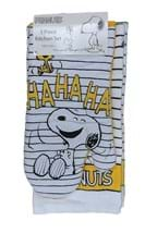 Peanuts Ha Ha Kitchen Towel and Mitt Textile Set