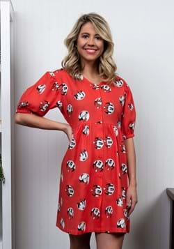 MINNIE MOUSE PUFFY SLEEVE DRESS