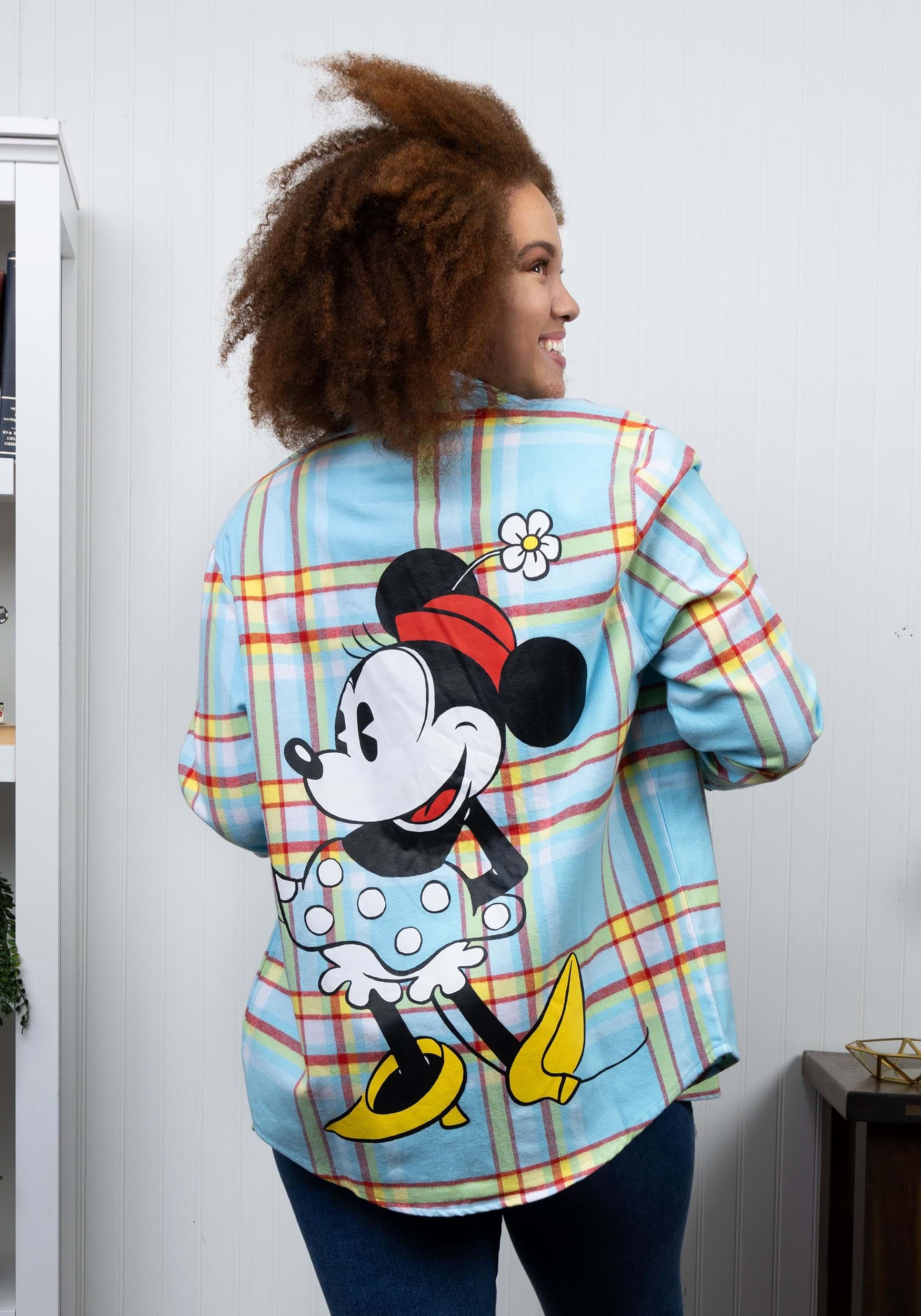 Cakeworthy Retro Minnie Mouse Flannel Shirt , Minnie Mouse Apparel