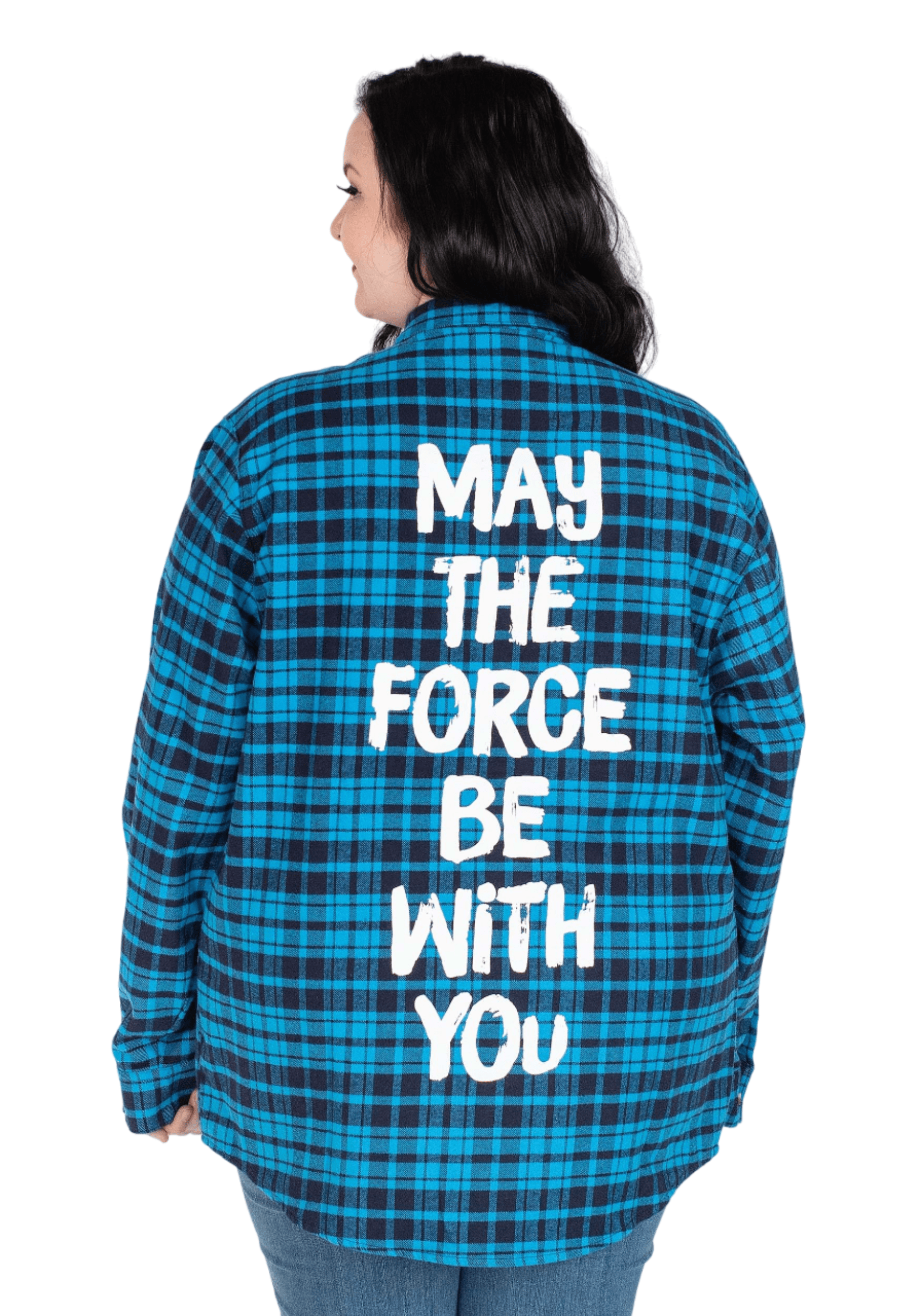 Adult Cakeworthy Star Wars The Force Flannel Shirt , Adult Star Wars Apparel