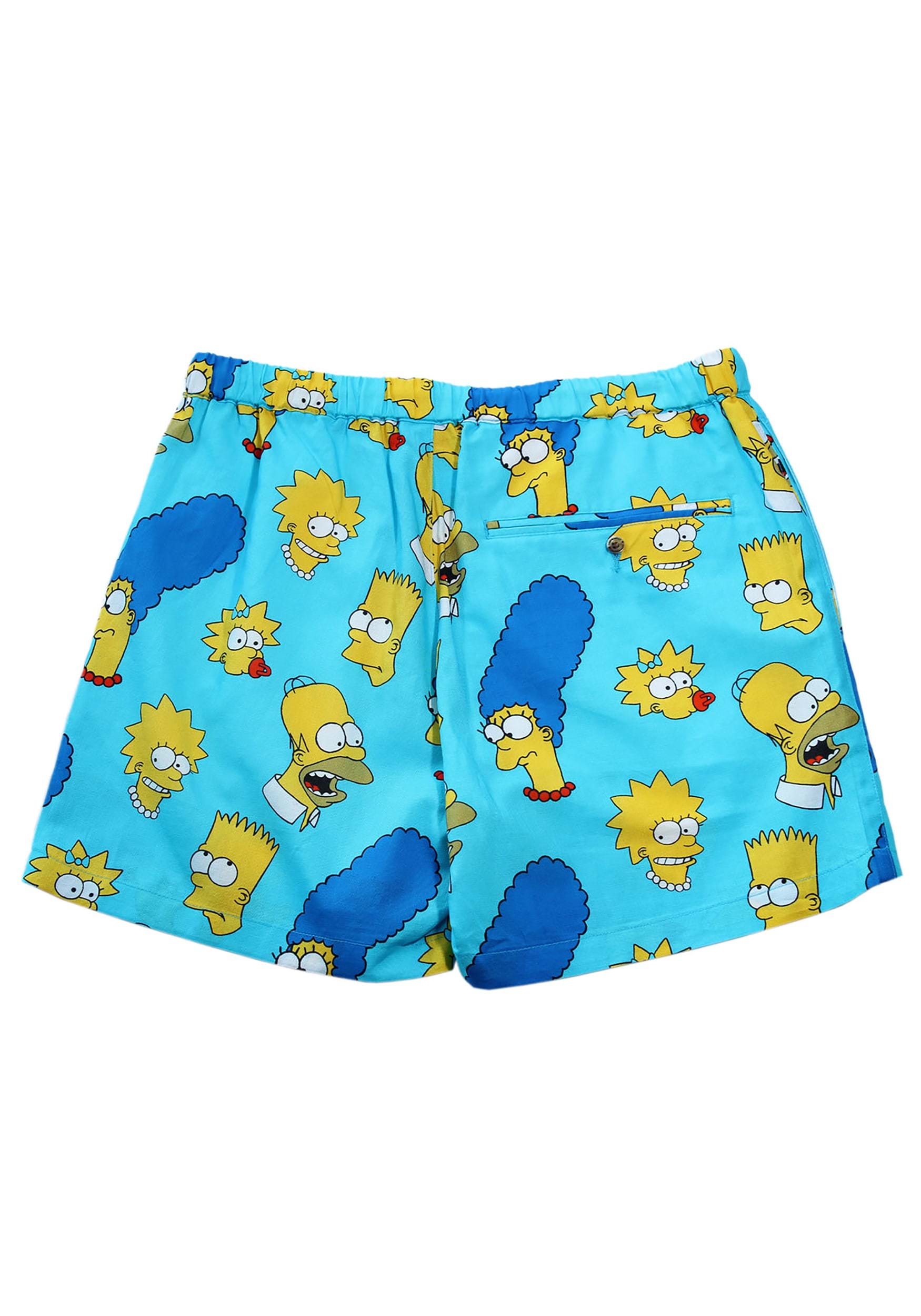 Adult Simpons Co-ord Cakeworthy Shorts , Adult Simpson Apparel