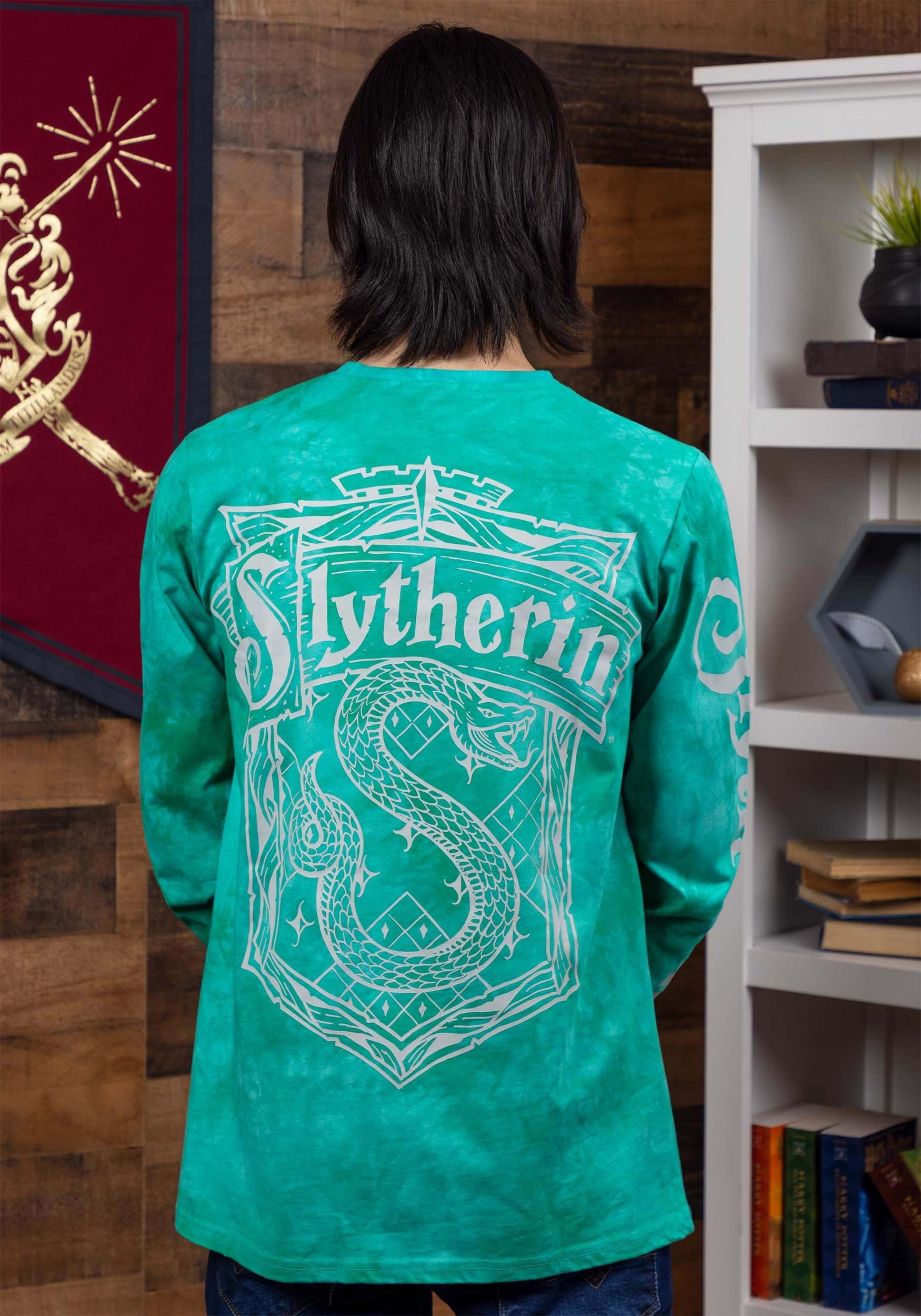 Unisex Slytherin Tie Dye Long Sleeve T-Shirt