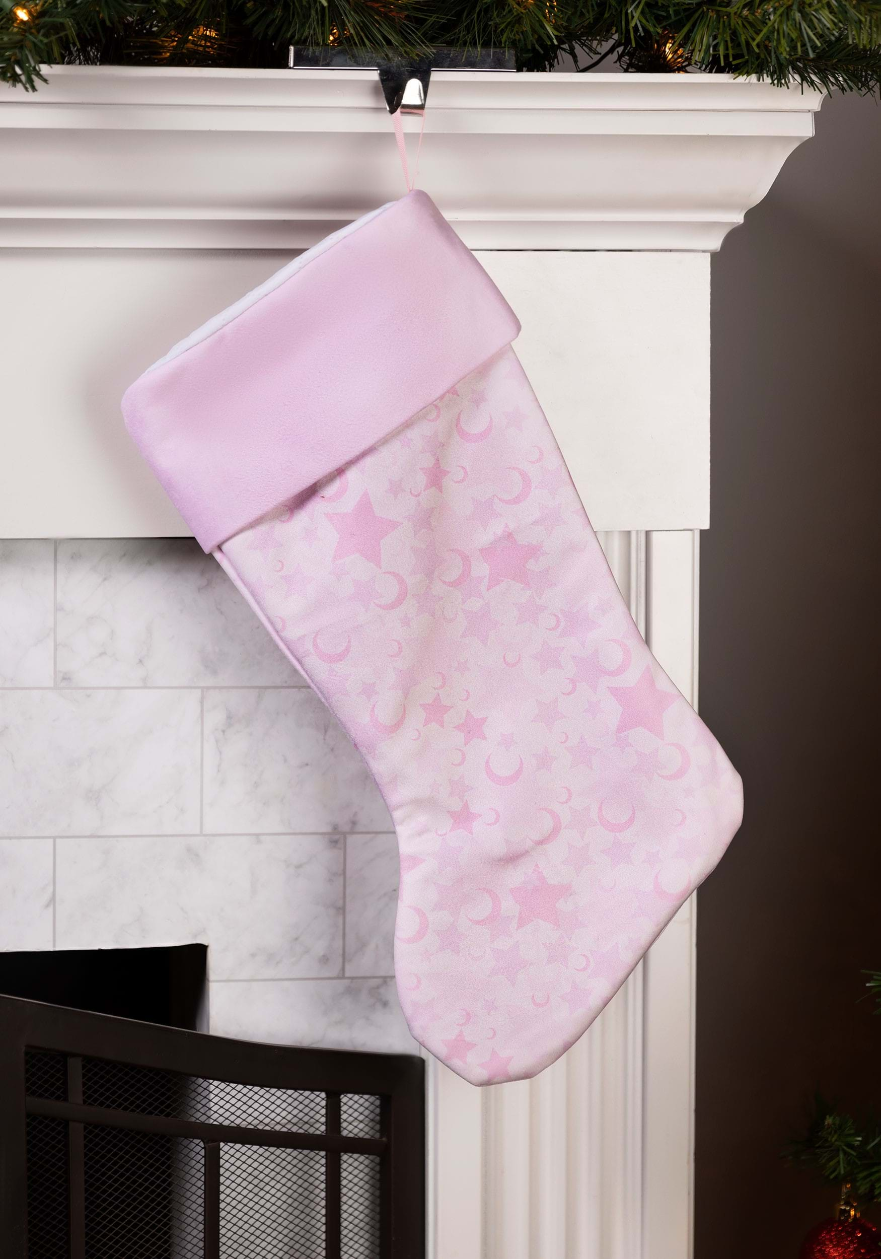 pink christmas stocking