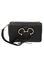 Disney Mickey Mouse Gold Metal Charm Wristlet Wallet