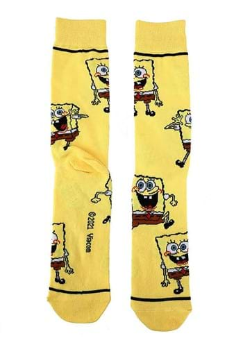 3 Pair Crew Socks Spongebob & Patrick Pineapple Box Set