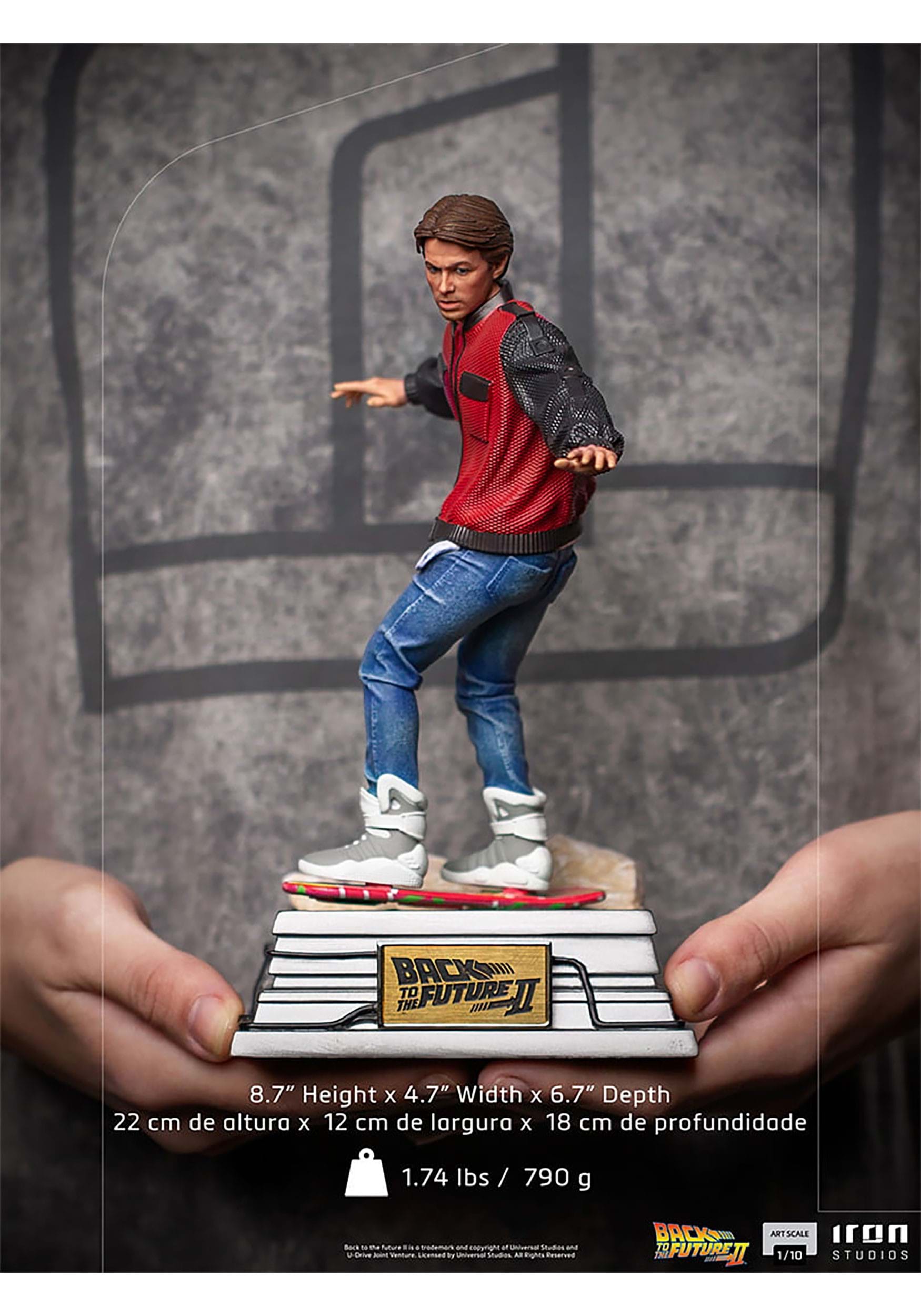 Back To The Future Marty McFly (On Hoverboard) 1/10 Art Scale Statue