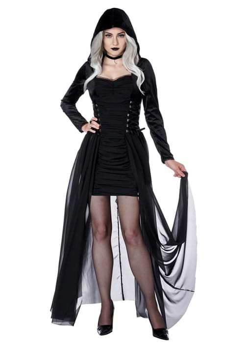 Women's Gothic Hooded Dress Costume