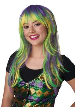 Girls Mardi Gras Color Wig