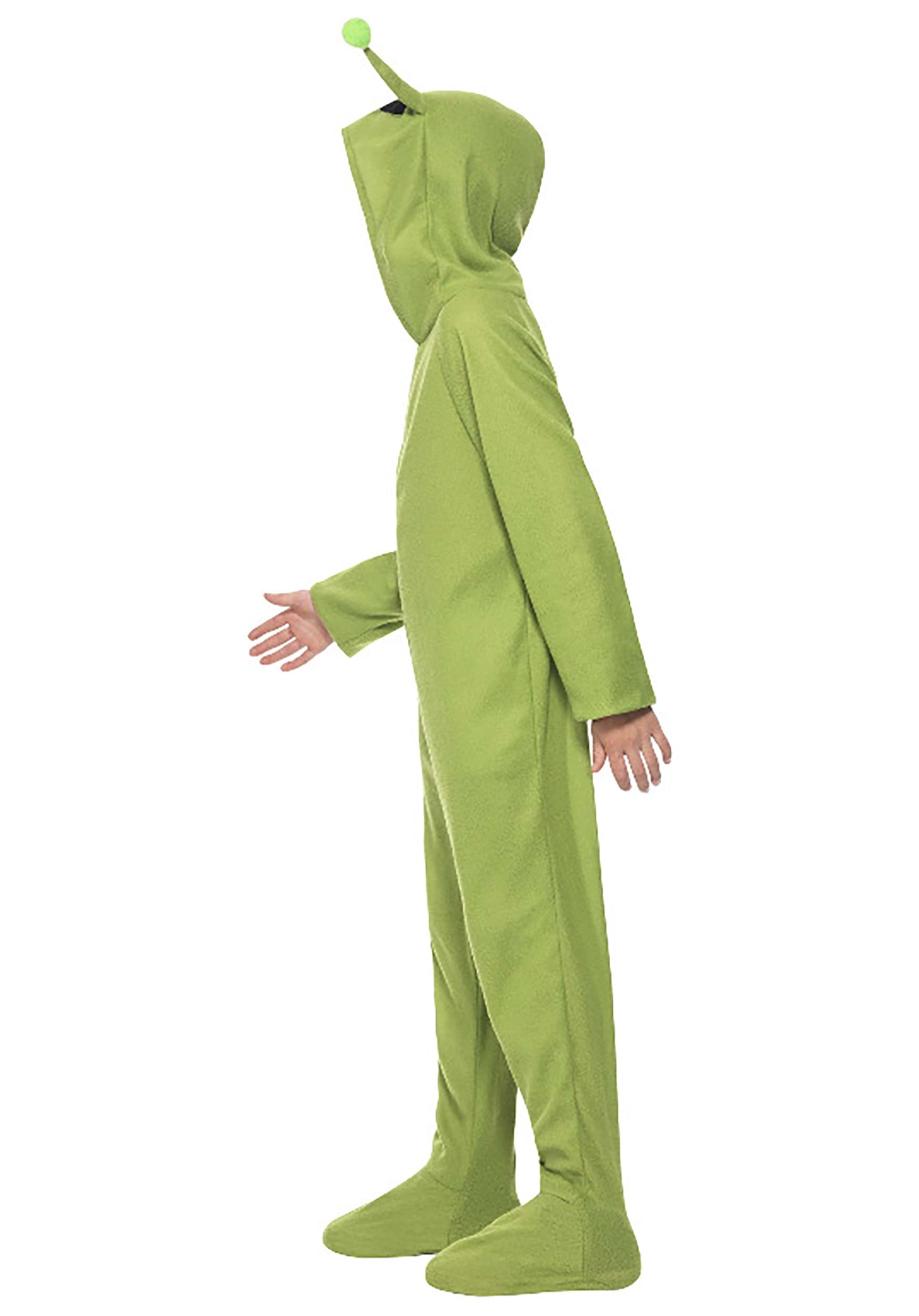Green Alien Kid's Jumpsuit Fancy Dress Costume