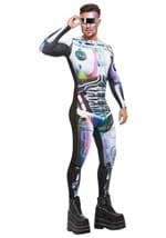 Mens Metallic Cyber Alien Costume Alt 1