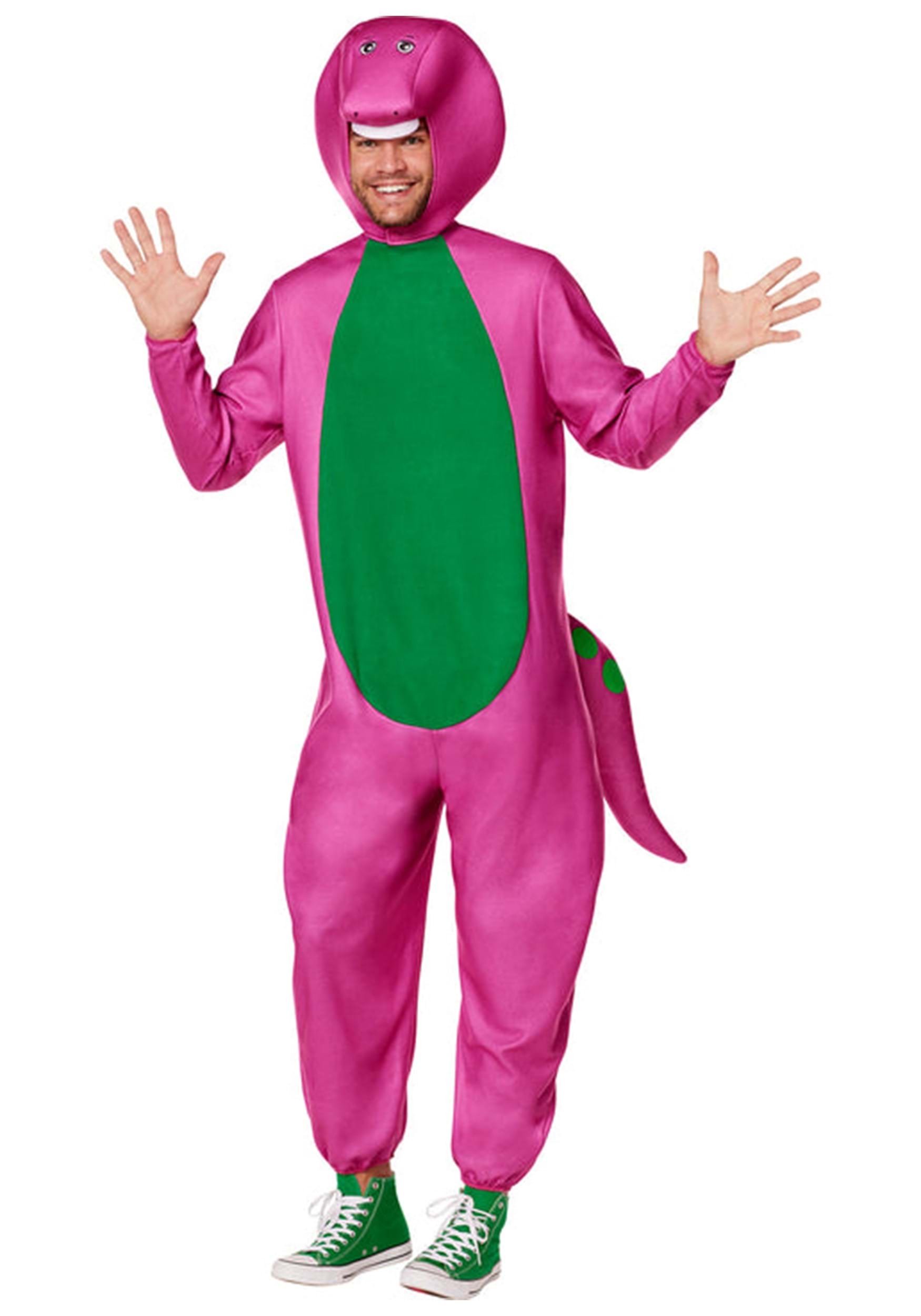 Adult Barney The Dinosaur Fancy Dress Costume , Barney Fancy Dress Costumes