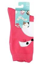 Adult Squishmallows Fifi the Fox Cuff Ears Crew Socks Alt 2